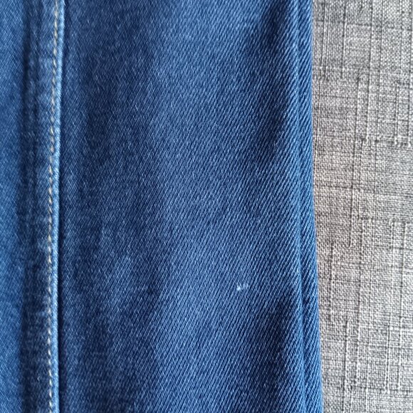 Vintage Bleans Denim Jeans 1970s Dark Wash Stretchy Cotton Deadstock NOS - Picture 14 of 16